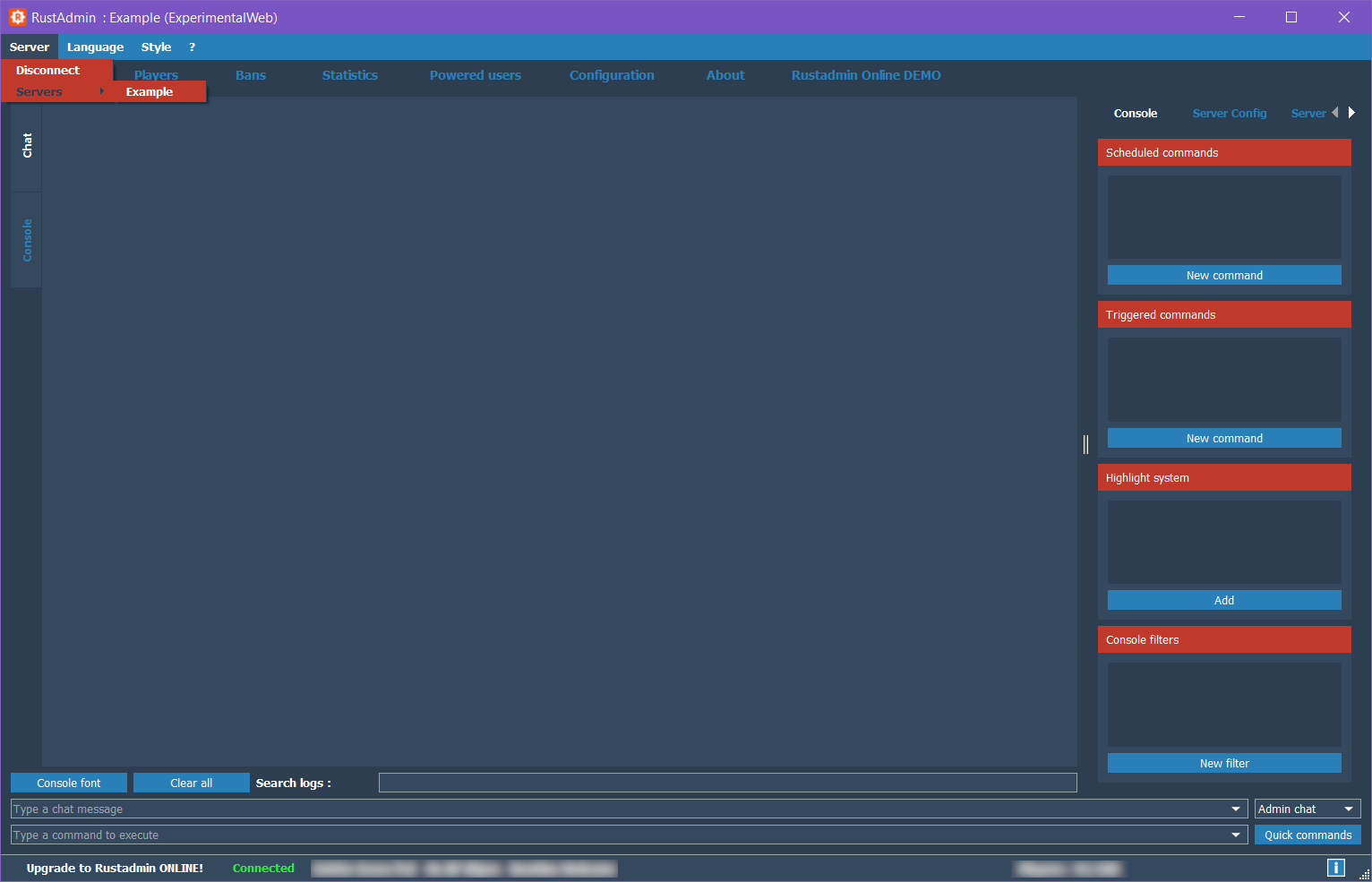 Connect to your server